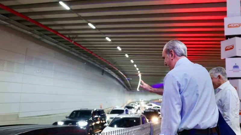 El post de Abinader luego de haber inaugurado el túnel Plaza de la Bandera - Diario Libre