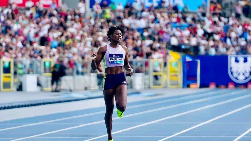 Marileidy Paulino durante una de sus carreras en la Liga Diamante. (CEDIDA POR LA DIAMOND LEAGUE)
